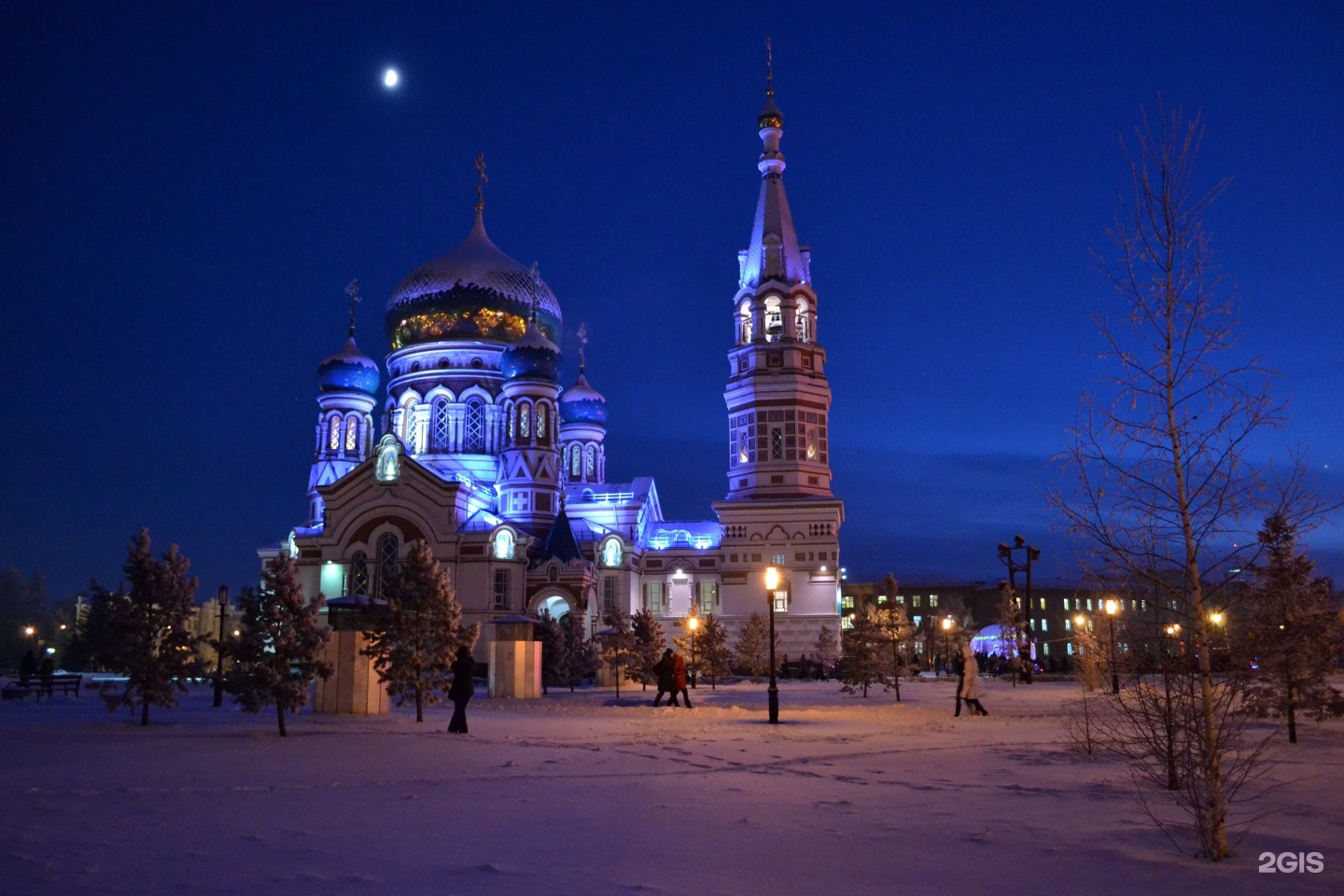 Успенский собор Омск зимой