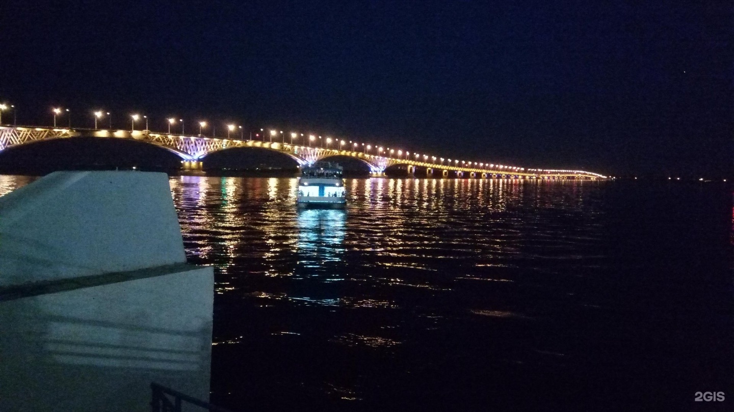 Ночной мост Саратов Энгельс