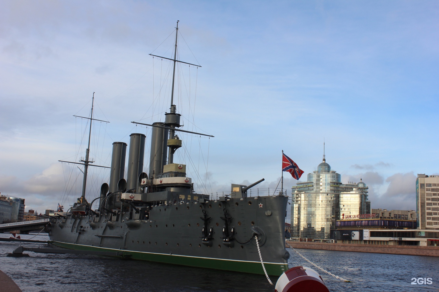 The cruiser aurora is a museum