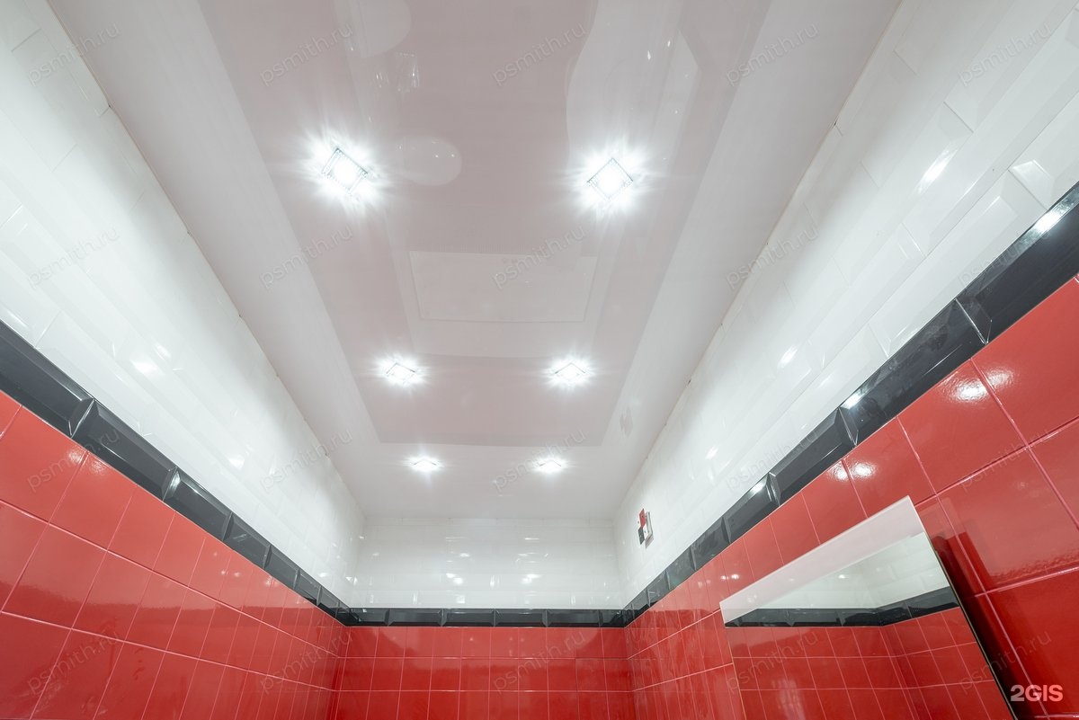 подвесные потолки в туалете видео