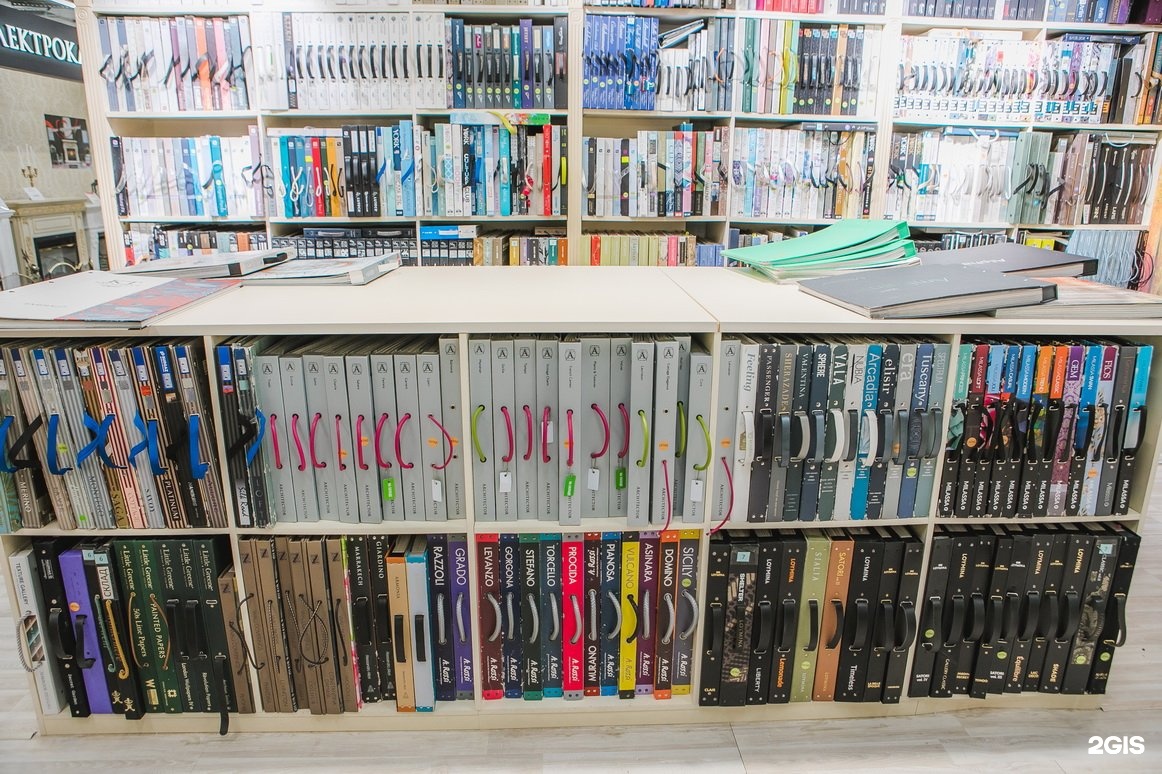 Store interior with displays