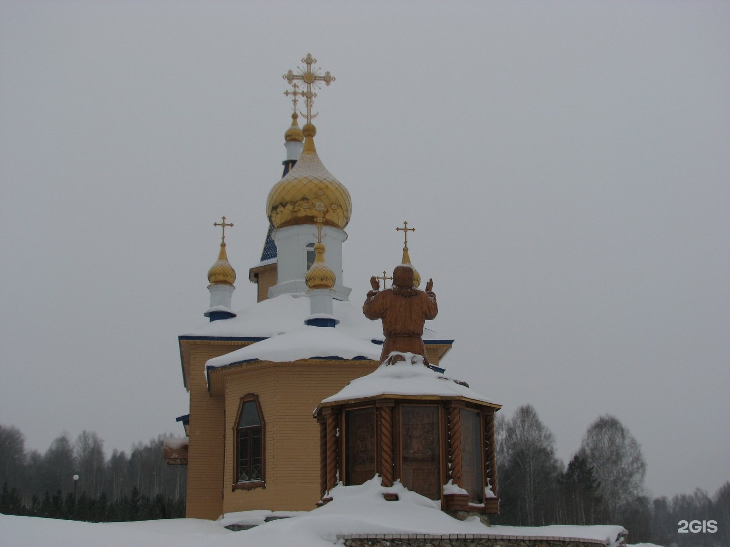 Церковь в Прокопьевске зимой