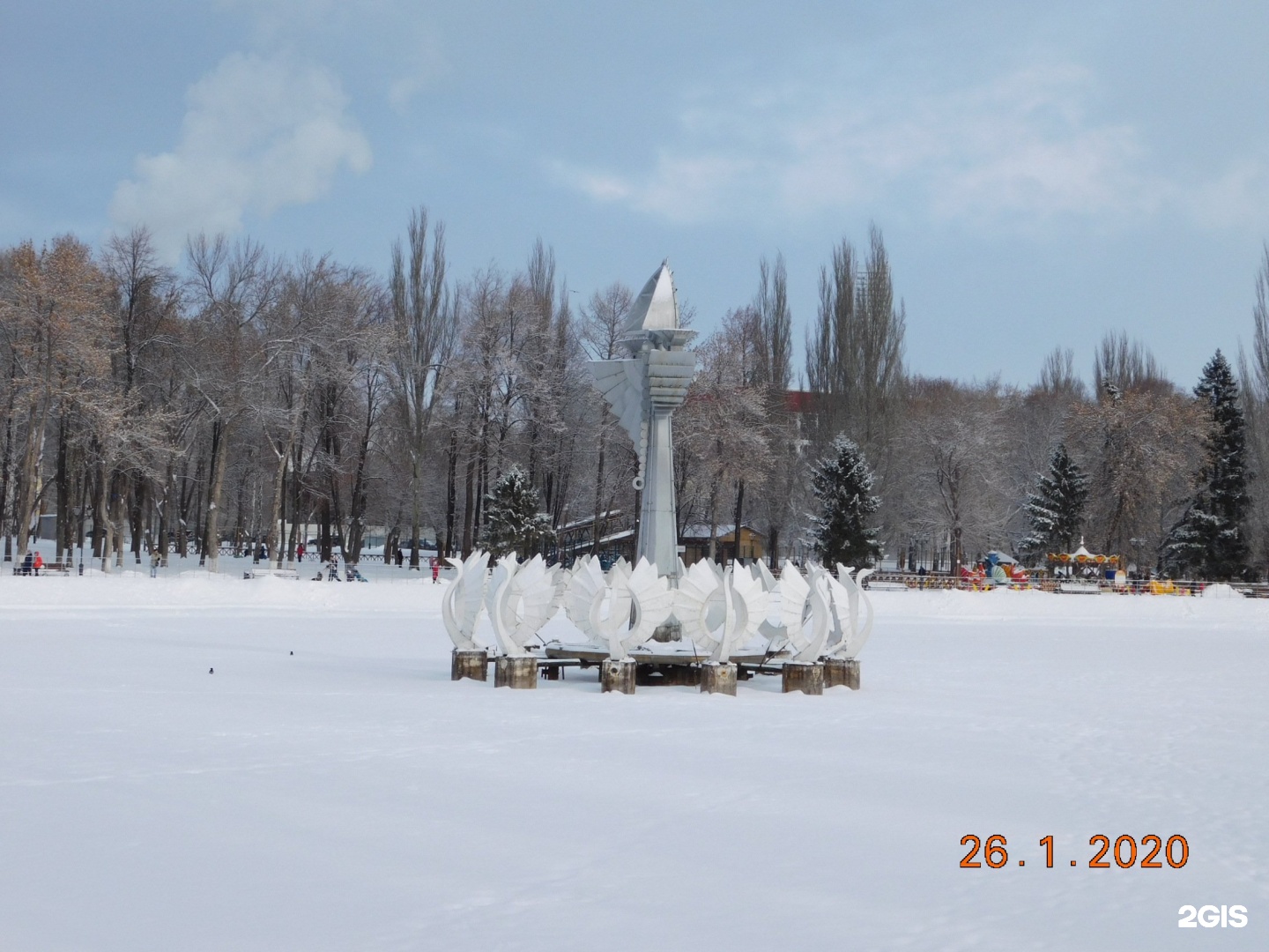 парки самары зимой