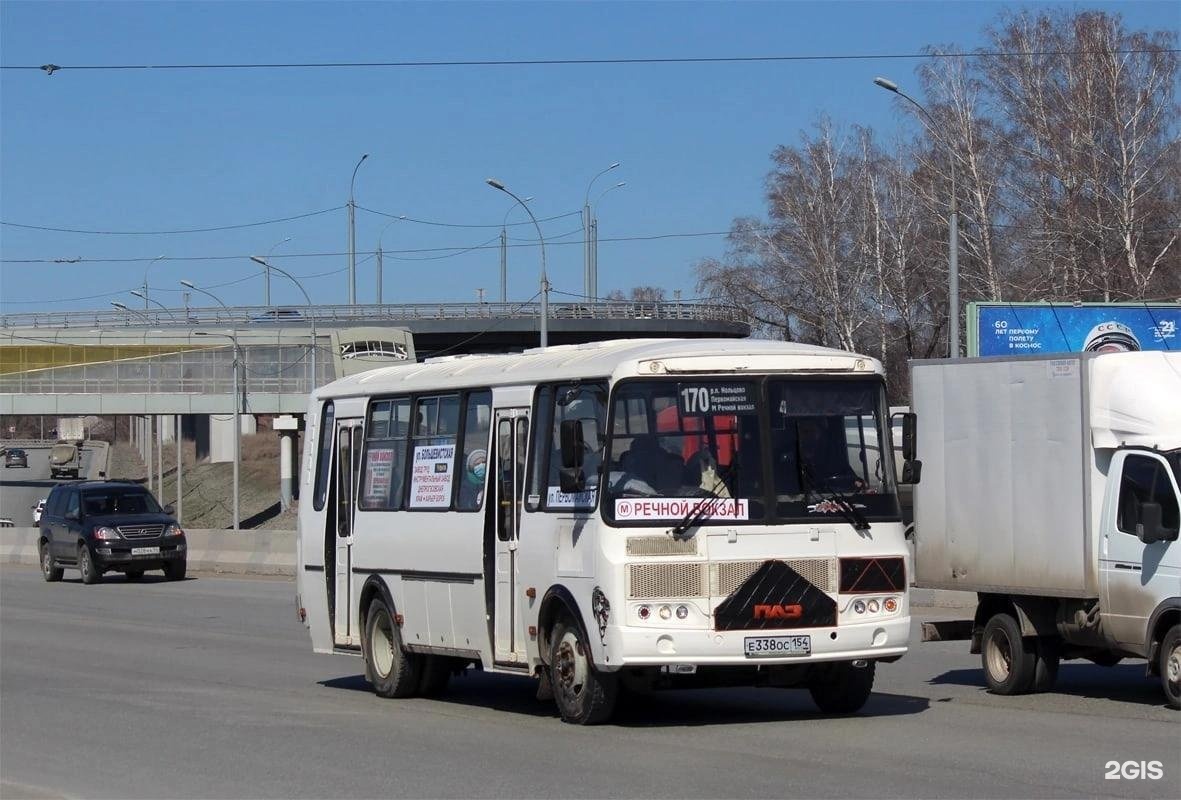 Автобус 170 остановки. 170 Автобус Новосибирск. В211ос154.