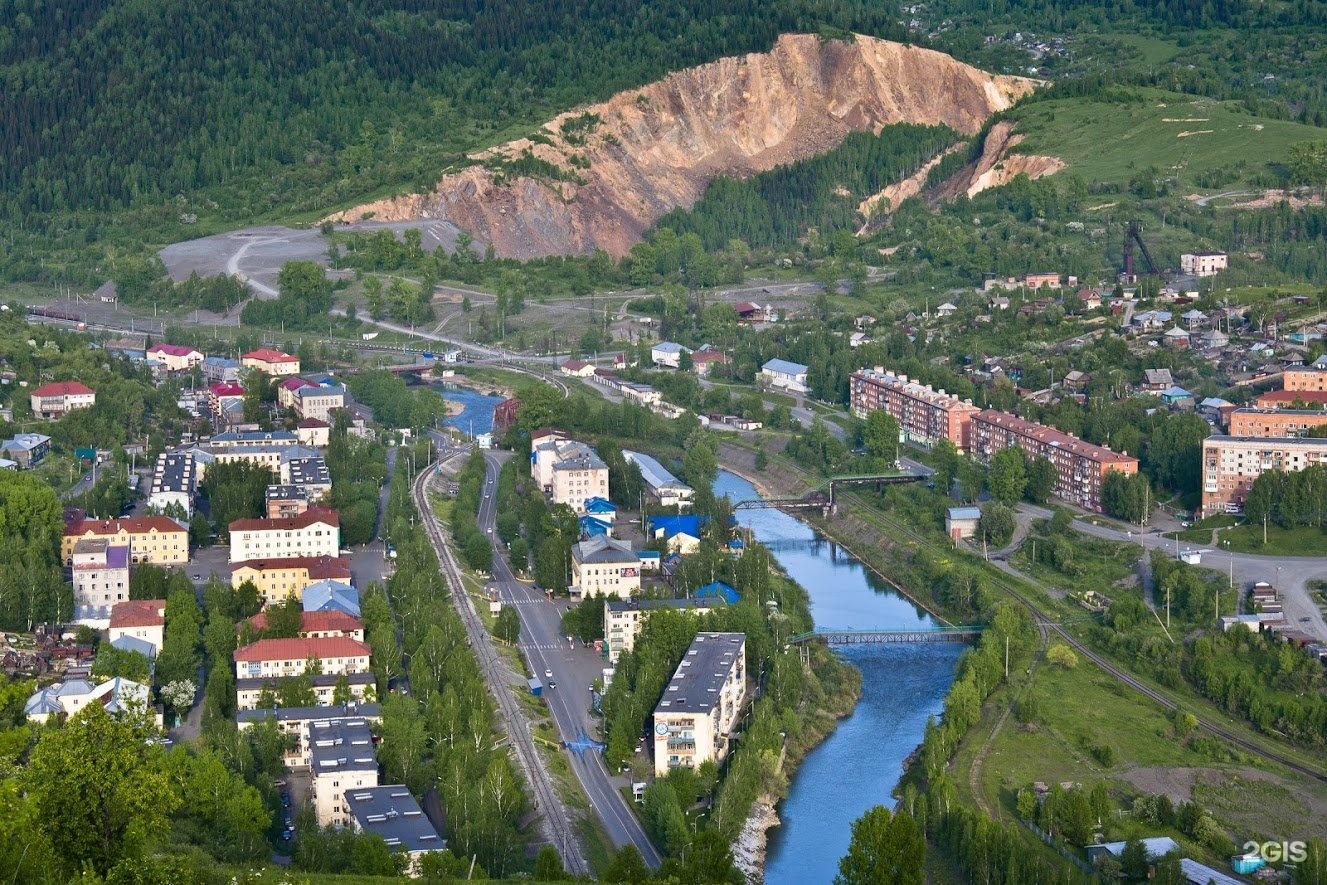 Карта таштагола с улицами