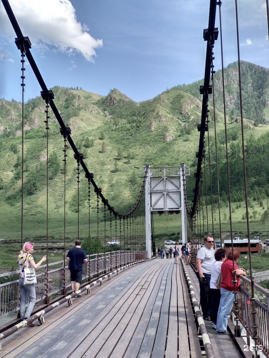 Чемал Ороктойский мост горный Алтай