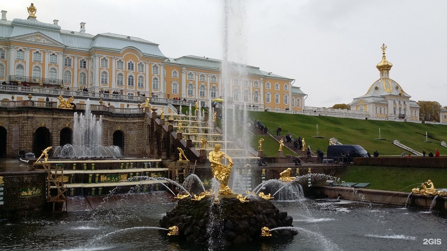 Петербург фонтан Самсон